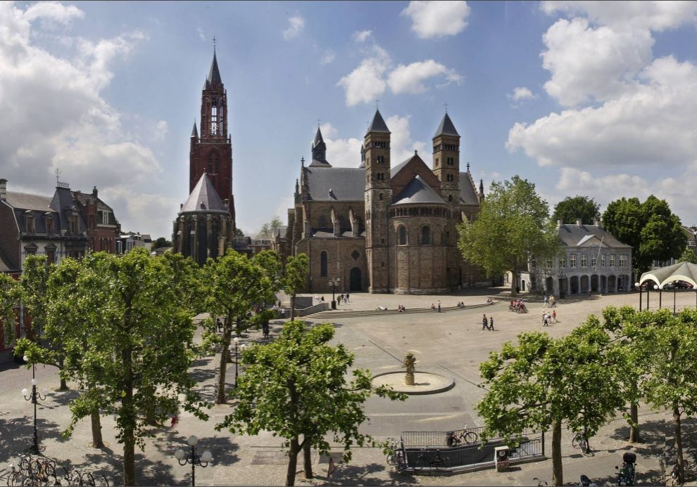 Vrijthof is a large square in the centre of Maastricht, surrounded by heritage buildings, museums, hotels and restaurants.